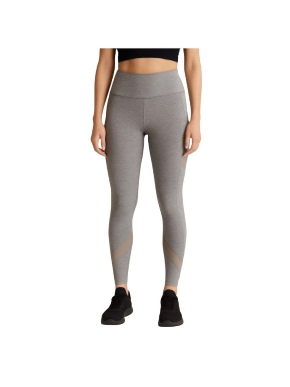 Forever 21 workout leggings atletic light blue mesh panel boho gym essentials